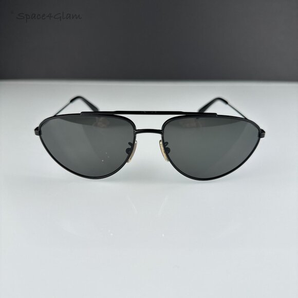 Celine Women Sunglasses CL40077U 02A Matte Black Smoke Pilot BRAND NEW - Picture 3 of 6